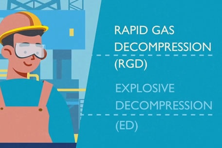 What is Rapid Gas Decompression (RGD) and why is it a risk for elastomer seals?