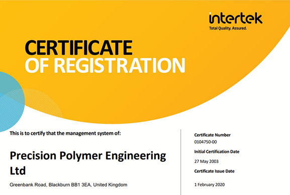 AS9100 / ISO9001 Certificate UK