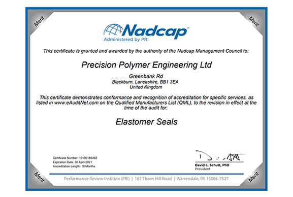 NADCAP certificate