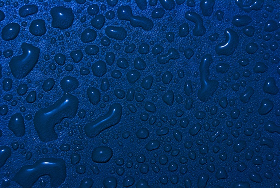 Abstract render of water droplets for wet chemical processes in semicon