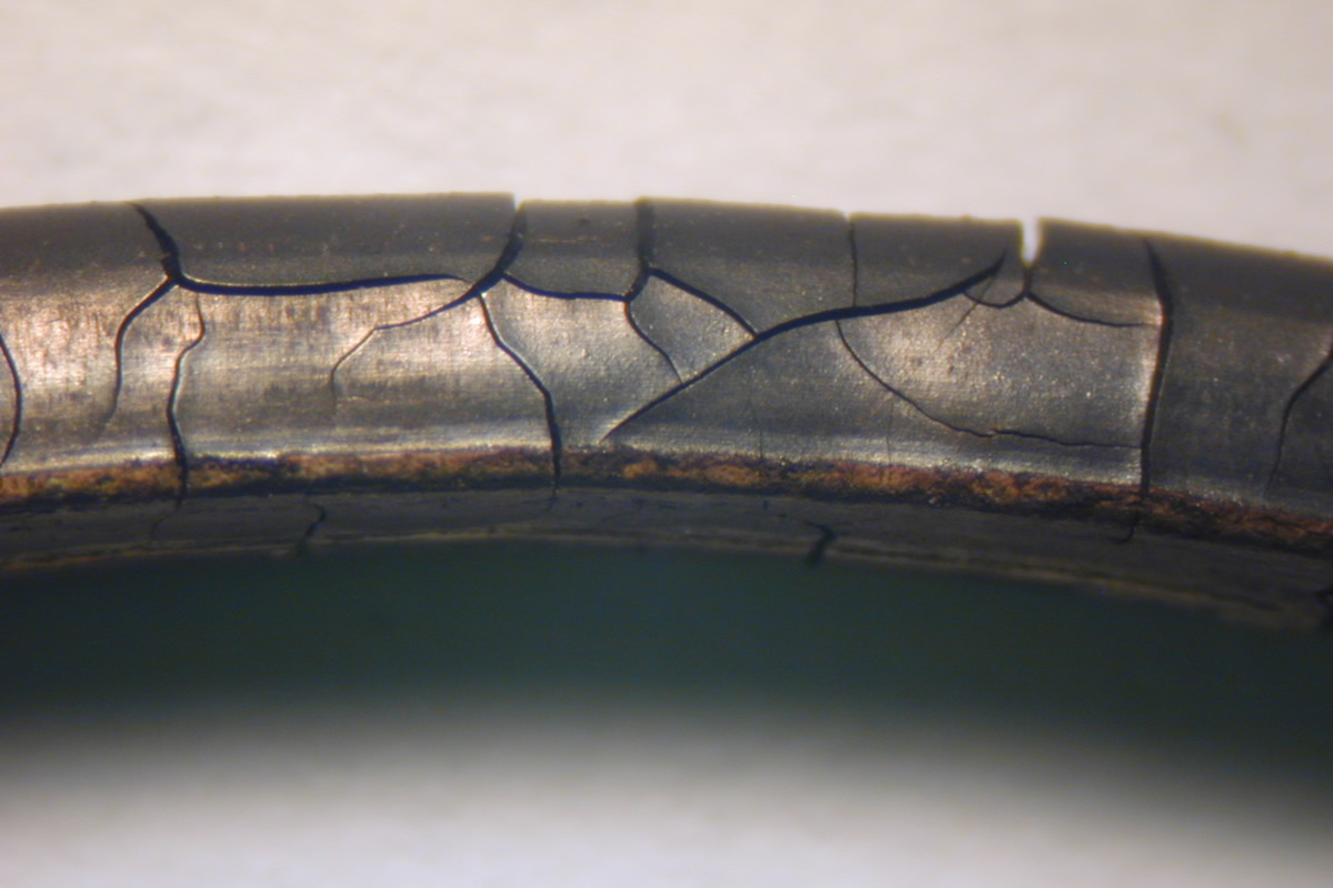 oring showing thermal embrittlement